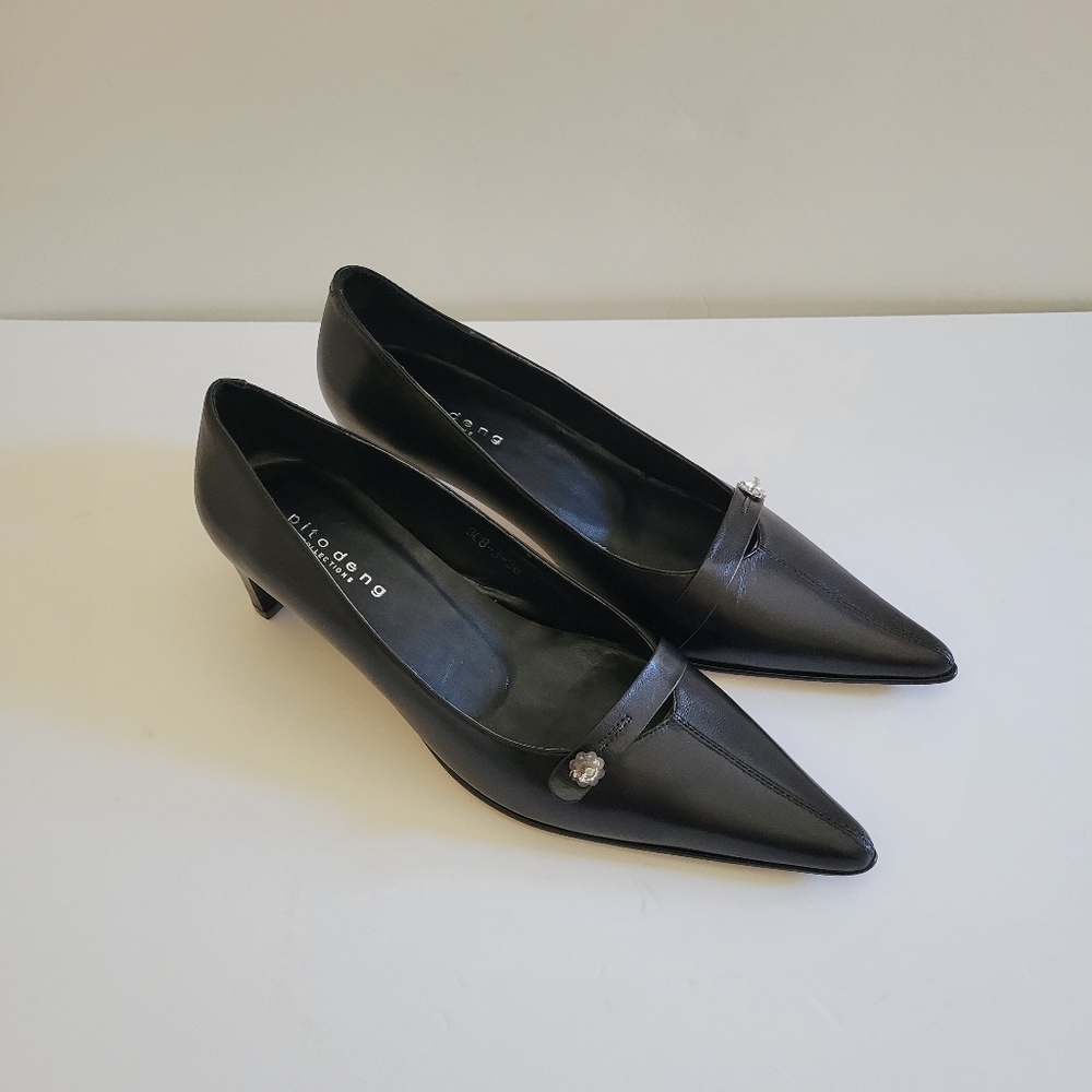 Women's Cow Leather Low Heels Shoes